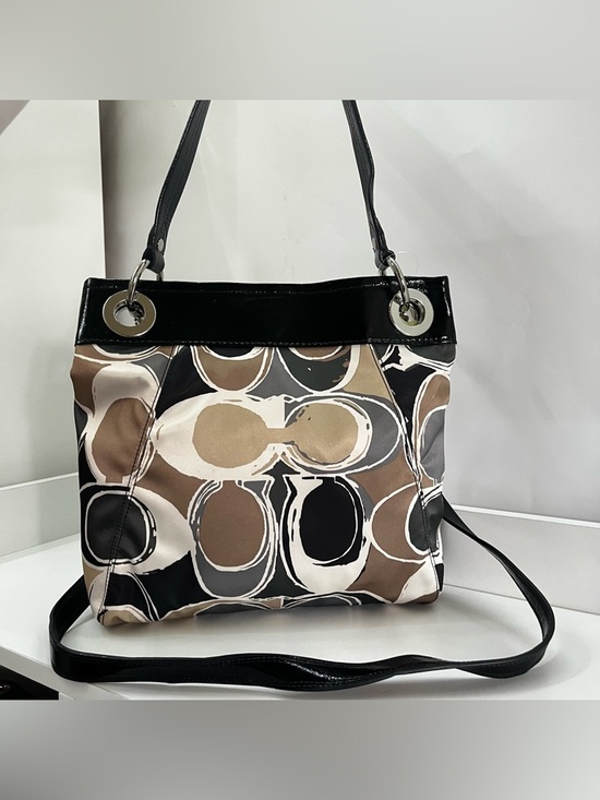 NWT | COACH Ashley Madison Scarf Print Y2K Top Handle Hippie Hobo Crossbody Bag - Picture 4 of 13